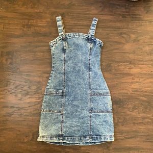 Stretchy denim dress